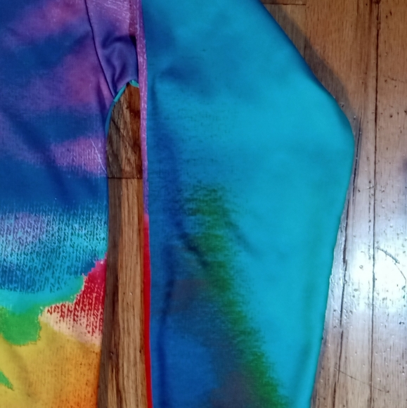 Alien Psychedelic Rainbow Tie Dye Sweatshirt shirt - Picture 5 of 6